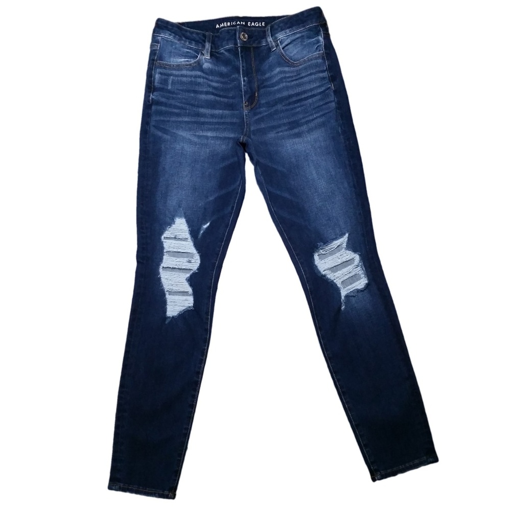 American Eagle Hi Rise Jegging Jeans Dark Regular